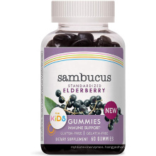 OEM Manufacture Premium Fresh organic Black Elderberry Gummies For Improved Immune System Vitamin C
